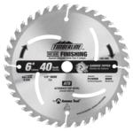 TimberLine 150-400 Contractor Wood Cutting Trim Saw Blade - 6" Diameter; 40 Tooth; 1/2" Bore; .067" Kerf; .051" Plate; ATB Grind, Carbide Tipped, 20-Degree Hook For Portable Machines