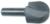 MAGNATE 1513 Extra Deep 1/2" Shank Core Box Router Bit - 1-1/4" Cutting Diameter; 1-1/4" Cutting Length; 5/8" Radius; 1-1/2" Shank Length; 1/2" Shank Diameter, Carbide Tipped