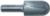 MAGNATE 1522 Extra Deep 1/2" Shank Core Box Router Bit - 1" Cutting Diameter; 1-3/4" Cutting Length; 1/2" Radius; 1-1/2" Shank Length; 1/2" Shank Diameter, Carbide Tipped