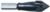 Magnate 1551 Thru-Bore Boring Bit, 10mm Shank x 70mm OAL - 16mm Cutting Diameter; Right Rotation, Carbide Tipped 60 Degree V-point, 47mm Cutting Length