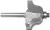 MAGNATE 1602 Roman Ogee Router Bit - 21/32" Cutting Height; 1/4" Shank Diameter; 1/4" Radius; 1-3/8" Overall Diameter; 1-1/4" Shank Length; Comes with a Magnate BR-02 bearing; 2-Flute Carbide Tipped