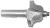 MAGNATE 1604 Roman Ogee Router Bit - 21/32" Cutting Height; 1/2" Shank Diameter; 1/4" Radius; 1-3/8" Overall Diameter; 1-1/2" Shank Length; Comes with a Magnate BR-02 bearing; 2-Flute Carbide Tipped