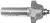 MAGNATE 1606 Roman Ogee Router Bit - 5/8" Cutting Height; 1/2" Shank Diameter; 3/16" Radius; 1-1/8" Overall Diameter; 1-1/2" Shank Length; Comes with a Magnate BR-02 bearing; 2-Flute Carbide Tipped