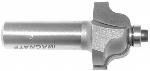 MAGNATE 1606 Roman Ogee Router Bit - 5/8" Cutting Height; 1/2" Shank Diameter; 3/16" Radius; 1-1/8" Overall Diameter; 1-1/2" Shank Length; Comes with a Magnate BR-02 bearing; 2-Flute Carbide Tipped