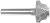 MAGNATE 1621 Plunge Roman Ogee Router Bit - 13/16" Cutting Diameter; 9/32" Small Diameter; 1/2" Cutting Height; 1/8" Radius; 1/4" Shank Diameter, 1-1/4" Shank Length, 2-Flute Carbide Tipped