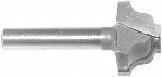 MAGNATE 1621 Plunge Roman Ogee Router Bit - 13/16" Cutting Diameter; 9/32" Small Diameter; 1/2" Cutting Height; 1/8" Radius; 1/4" Shank Diameter, 1-1/4" Shank Length, 2-Flute Carbide Tipped