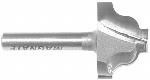 MAGNATE 1625 Plunge Roman Ogee Router Bit - 1" Cutting Diameter; 9/32" Small Diameter; 21/32" Cutting Height; 5/32" Radius; 1/4" Shank Diameter, 1-1/4" Shank Length, 2-Flute Carbide Tipped