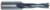 Magnate 1634 Brad Point Boring Bit, 10mm Shank x 57mm OAL - 6.0mm Cutting Diameter; Right Rotation, Carbide Tipped Dowel, 27mm Cutting Length