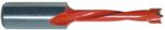 Magnate 1653 Brad Point Boring Bit, 10mm Shank x 57mm OAL - 5.5mm Cutting Diameter; Left Rotation, Carbide Tipped Dowel, 27mm Cutting Length