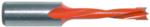 Magnate 1666 Brad Point Boring Bit, 10mm Shank x 57mm OAL - 5.2mm Cutting Diameter; Left Rotation, Carbide Tipped Dowel, 27mm Cutting Length