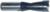 Magnate 1663 Brad Point Boring Bit, 10mm Shank x 57mm OAL - 1/2" Cutting Diameter