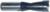 Magnate 1663 Brad Point Boring Bit, 10mm Shank x 57mm OAL - 12.7mm (1/2") Cutting Diameter; Right Rotation, Carbide Tipped Dowel, 27mm Cutting Length