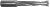 Magnate 1676 Brad Point Boring Bit, 10mm Shank x 70mm OAL - 8.0mm Cutting Diameter; Cutting Length; Right Rotation, Carbide Tipped Dowel, 35mm Cutting Length