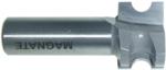 MAGNATE 1701 Bull Nose (Half Round) Router Bit - 1/4" Bead Diameter; 1/8" Radius; 15/16" Overall Diameter; 1/2" Shank Diameter, 1-1/2" Shank Length, 2-Flute Carbide Tipped