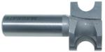 MAGNATE 1702 Bull Nose (Half Round) Router Bit - 3/8" Bead Diameter; 3/16" Radius; 1-1/16" Overall Diameter; 1/2" Shank Diameter, 1-1/2" Shank Length, 2-Flute Carbide Tipped