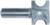 MAGNATE 1703 Bull Nose (Half Round) Router Bit - 1/2" Bead Diameter; 1/4" Radius; 1-3/16" Overall Diameter; 1/2" Shank Diameter, 1-1/2" Shank Length, 2-Flute Carbide Tipped