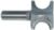 MAGNATE 1705 Bull Nose (Half Round) Router Bit - 3/4" Bead Diameter; 3/8" Radius; 1-7/16" Overall Diameter; 1/2" Shank Diameter, 1-1/2" Shank Length, 2-Flute Carbide Tipped