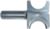 MAGNATE 1706 Bull Nose (Half Round) Router Bit - 7/8" Bead Diameter; 7/16" Radius; 1-9/16" Overall Diameter; 1/2" Shank Diameter, 1-1/2" Shank Length, 2-Flute Carbide Tipped