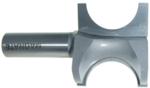 MAGNATE 1707 Bull Nose (Half Round) Router Bit - 1" Bead Diameter; 1/2" Radius; 1-11/16" Overall Diameter; 1/2" Shank Diameter, 1-1/2" Shank Length, 2-Flute Carbide Tipped
