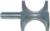 MAGNATE 1709 Bull Nose (Half Round) Router Bit - 1-1/2" Bead Diameter; 3/4" Radius; 2-3/16" Overall Diameter; 1/2" Shank Diameter, 1-1/2" Shank Length, 2-Flute Carbide Tipped