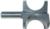 MAGNATE 1711 Bull Nose (Half Round) Router Bit - 1-1/8" Bead Diameter; 9/16" Radius; 1-13/16" Overall Diameter; 1/2" Shank Diameter, 1-1/2" Shank Length, 2-Flute Carbide Tipped
