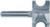 MAGNATE 1722 Bull Nose (Half Round) Router Bit - 3/8" Bead Diameter; 3/16" Radius; 1-1/16" Overall Diameter; 1/4" Shank Diameter, 1-1/4" Shank Length, 2-Flute Carbide Tipped