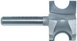MAGNATE 1722 Bull Nose (Half Round) Router Bit - 3/8" Bead Diameter; 3/16" Radius; 1-1/16" Overall Diameter; 1/4" Shank Diameter, 1-1/4" Shank Length, 2-Flute Carbide Tipped