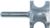 MAGNATE 1723 Bull Nose (Half Round) Router Bit - 1/2" Bead Diameter; 1/4" Radius; 1-3/16" Overall Diameter; 1/4" Shank Diameter, 1-1/4" Shank Length, 2-Flute Carbide Tipped