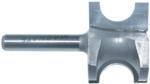MAGNATE 1723 Bull Nose (Half Round) Router Bit - 1/2" Bead Diameter; 1/4" Radius; 1-3/16" Overall Diameter; 1/4" Shank Diameter, 1-1/4" Shank Length, 2-Flute Carbide Tipped