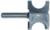 MAGNATE 1724 Bull Nose (Half Round) Router Bit - 5/8" Bead Diameter; 5/16" Radius; 1-5/16" Overall Diameter; 1/4" Shank Diameter, 1-1/4" Shank Length, 2-Flute Carbide Tipped
