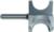 MAGNATE 1725 Bull Nose (Half Round) Router Bit - 3/4" Bead Diameter; 3/8" Radius; 1-7/16" Overall Diameter; 1/4" Shank Diameter, 1-1/4" Shank Length, 2-Flute Carbide Tipped