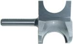 MAGNATE 1725 Bull Nose (Half Round) Router Bit - 3/4" Bead Diameter; 3/8" Radius; 1-7/16" Overall Diameter; 1/4" Shank Diameter, 1-1/4" Shank Length, 2-Flute Carbide Tipped