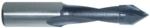 Magnate 1736 Thru-Bore Boring Bit, 10mm Shank x 58mm OAL - 8.0mm Cutting Diameter; Right Rotation, Carbide Tipped 60 Degree V-point, 35mm Cutting Length