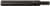 Magnate 1903 O-Flute 1 Flute Straight Router bit - 3/16" Cutting Diameter; 1/2" Cutting Length; 1/4" Shank Diameter; 2-1/2" Overall Length; Solid Carbide, For Soft Plastics