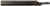 Magnate 1925 O-Flute 1 Flute Down-Cut Spiral Router Bit - 1/8" Cutting Diameter; 3/8" Cutting Length; 1/4" Shank Diameter; 2-1/2" Overall Length; Solid Carbide For Rigid Plastic, Acrylics, Nylons, Solid Surface, Aluminum and Type I Foams