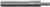 Magnate 1930 Z Flute Straight 2 Flute Router Bit - 1/8" Cutting Diameter; 3/8" Cutting Length; 1/4" Shank Diameter; 2" Overall Length