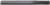 Magnate 1939 Z Flute Straight 2 Flute Router Bit - 1/4" Cutting Diameter; 1" Cutting Length; 1/4" Shank Diameter; 3" Overall Length
