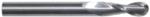 MAGNATE 1960 2 Flute Ball Nose Spiral Up-Cut Router Bit - 1/4" Cutting Diameter; 3/4" Cutting Length; 1/4" Shank Diameter; 2-1/2" Overall Length; Solid Carbide, Right Hand