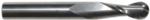 MAGNATE 1961 2 Flute Ball Nose Spiral Up-Cut Router Bit - 3/8" Cutting Diameter; 1" Cutting Length; 3/8" Shank Diameter; 3" Overall Length; Solid Carbide, Right Hand