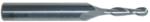 Magnate 1965 2 Flute Ball Nose Spiral Up-Cut Router Bit - 1/8" Cutting Diameter; 1/2" Cutting Length; 1/4" Shank Diameter; 2" Overall Length