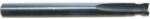 Magnate 1991 O-Flute Straight Edge Rounding Router Bit, 1/4" Shank Diameter 2 Flute - 5/32" Opening; 3/8" Cutting Length; .195" Small Diameter; 1/8" Radius; 2-1/2" Overall Length; 1/4" Cutting Diameter, Solid Carbide, For Plastic Sheets or Parts