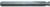 Magnate 1992 O-Flute Straight Edge Rounding Router Bit, 1/4" Shank Diameter 2 Flute - 7/32" Opening; 3/8" Cutting Length; .180" Small Diameter; 3/16" Radius; 2-1/2" Overall Length; 1/4" Cutting Diameter, Solid Carbide, For Plastic Sheets or Parts