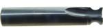 Magnate 1999 O-Flute Straight Edge Rounding Router Bit, 1/2" Shank Diameter - 9/32" Opening; 3/8" Cutting Length; .413" Small Diameter; 1/4" Radius; 3" Overall Length; 1/2" Cutting Diameter; 2 Flute, Solid Carbide, For Plastic Sheets or Parts