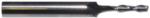 MAGNATE 2000 2 Flute Spiral Up-Cut Router Bit - 3/32" Cutting Diameter; 1/2" Cutting Length; 1/4" Shank Diameter; 2" Overall Length; Fish Tail End, Solid Carbide, Right-Hand