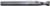 MAGNATE 2004 2 Flute Spiral Up-Cut Router Bit - 1/4" Cutting Diameter; 3/4" Cutting Length; 1/4" Shank Diameter; 2-1/2" Overall Length; Fish Tail End, Solid Carbide, Right-Hand