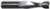 MAGNATE 2009 2 Flute Spiral Up-Cut Router Bit - 1/2" Cutting Diameter; 1-1/4" Cutting Length; 1/2" Shank Diameter; 3" Overall Length; Fish Tail End, Solid Carbide, Right-Hand