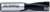 Amana 201105 Brad Point Right-Handed Boring Bit, 57mm OAL x 10mm Shank - 10.5mm Cutting Diameter; 27mm Cutting Height, Carbide Tipped