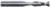 MAGNATE 2020 2 Flute Spiral Up-Cut Router Bit - 7/32" Cutting Diameter; 3/4" Cutting Length; 1/4" Shank Diameter; 2-1/2" Overall Length; Fish Tail End, Solid Carbide, Right-Hand