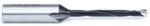 Amana 202004 Brad Point Right-Handed Boring Bit, 77mm OAL x 10mm Shank - 4.0mm Cutting Diameter; 44mm Cutting Height, Carbide Tipped