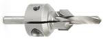 Amana 20202 Di-Count Adjustable Countersink Boring Bit - 5/8" to 25/32" Plug Diameter; 5/8" Cutting Height; 1/4" to 13/32" Drill Diameter; 1-11/32" Overall Length; Include HSS M2 Drill Amana 630-702; 45-Degree 2-Wing, Carbide Tipped